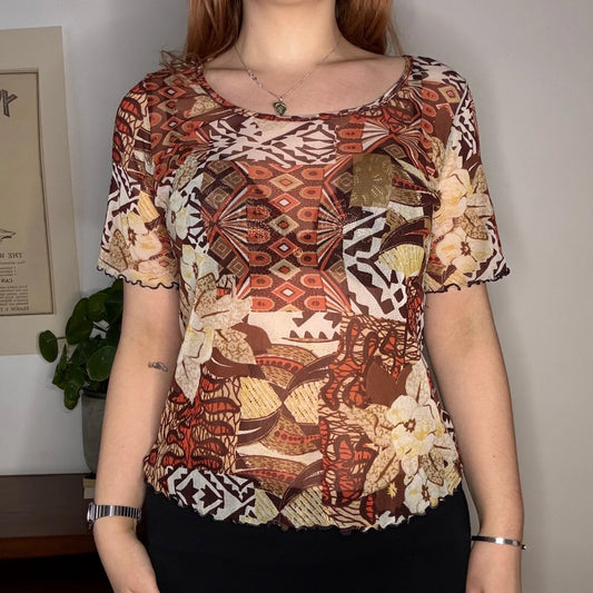 Vintage multicoloured Unbranded Top - womens medium