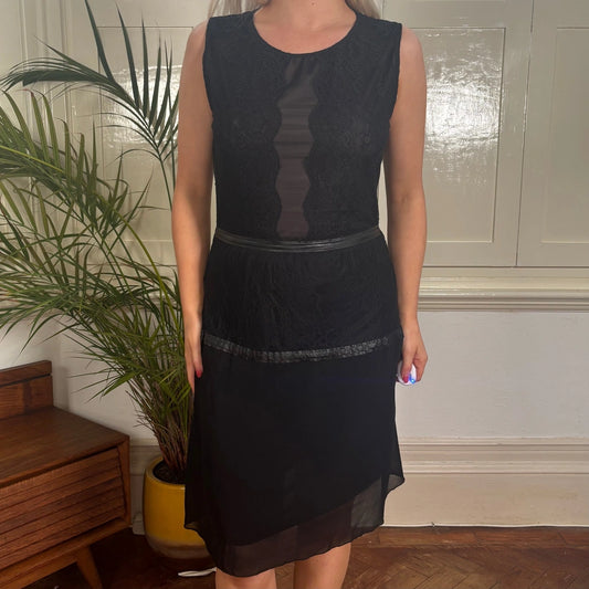 Vintage black Intimissimi Mini Dress - womens medium