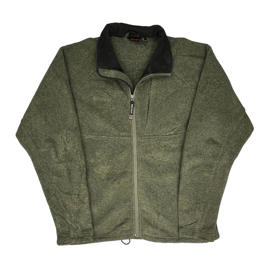 Marmot Fleece Jacket - Large Green Polyester