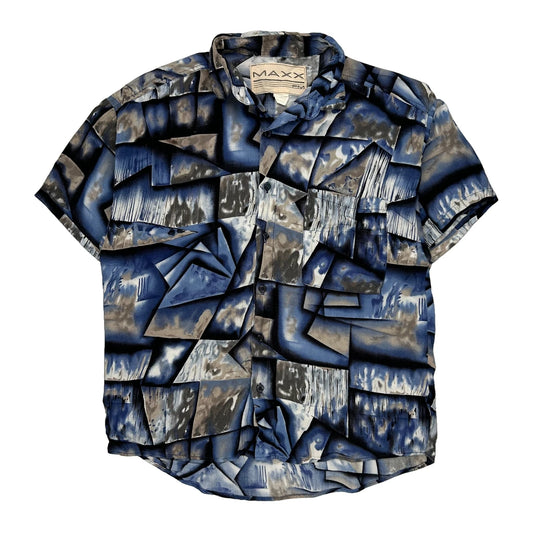 Maxx Short Sleeve Shirt - Small Black Polyester