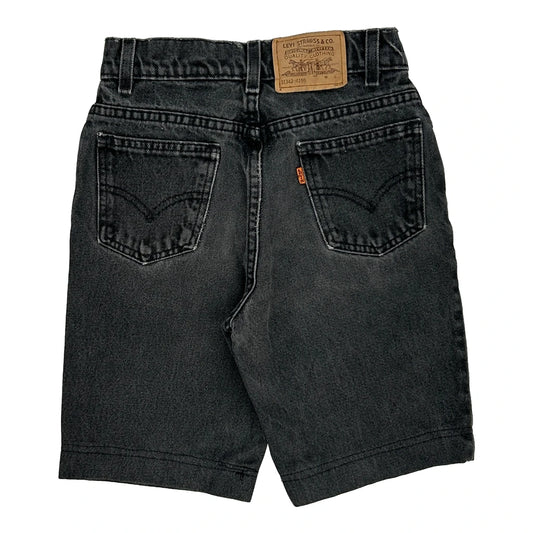 Age 12 Levis Denim Shorts - Large Black Cotton