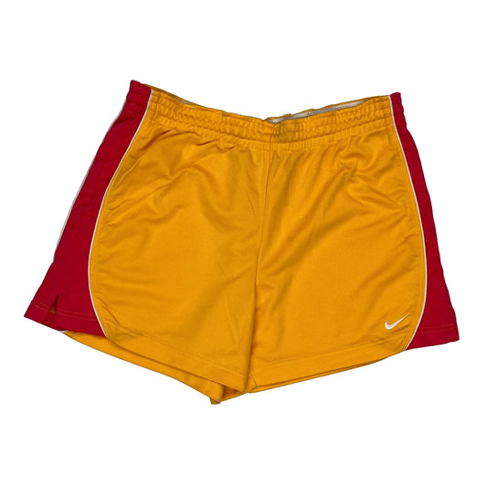 Nike Sport Shorts - Medium Yellow Polyester