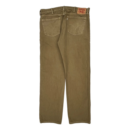 505 Levis Jeans - 36W 32L Brown Cotton