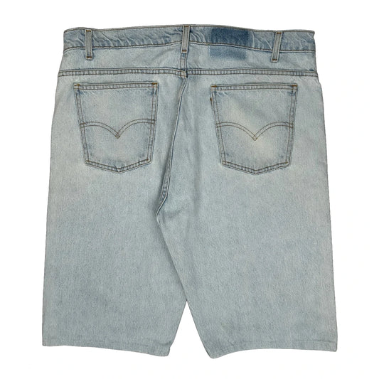 Vintage Levis Denim Shorts - 38W 10L Light Wash Denim