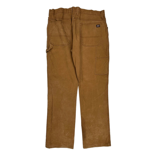 Dickies Carpenter Trousers - 36W 30L Brown Cotton