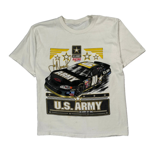 Racing U.S. Army Nascar T-Shirt - Small Yellow Cotton