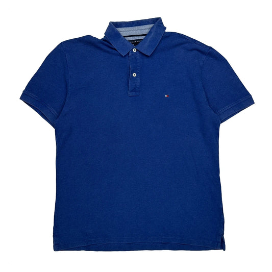 Vintage Tommy Hilfiger Polo Shirt - Large Blue Cotton