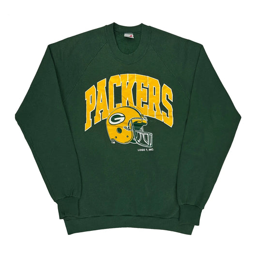 Made In USA Jerzees Packers Sweatshirt - XL Green Cotton