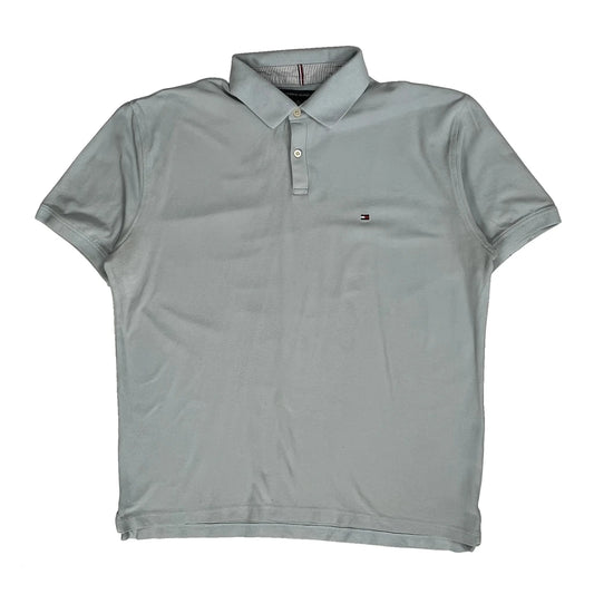 Tommy Hilfiger Polo Shirt - XL Grey Cotton