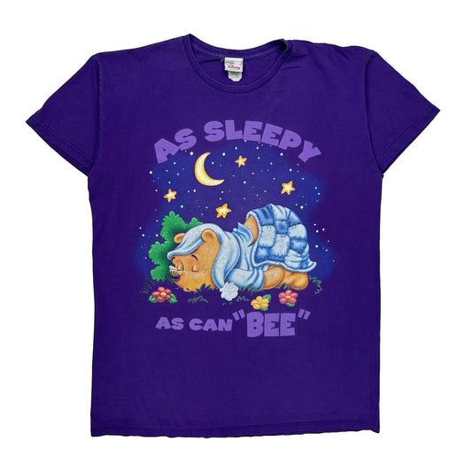 Vintage Winnie The Pooh Disney Cartoon T-Shirt - XL Purple Cotton