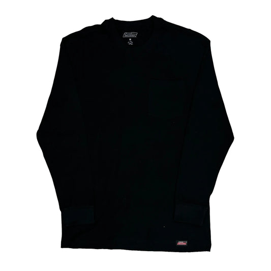Dickies Long Sleeve T-Shirt - Medium Black Cotton