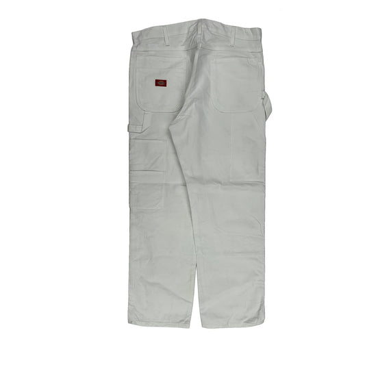Dickies Carpenter Trousers - 36W 30L White Cotton