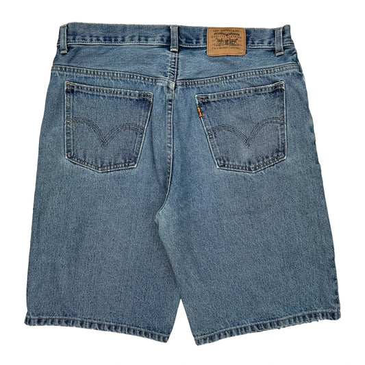 Levis Denim Shorts - 34W 10L Blue Denim