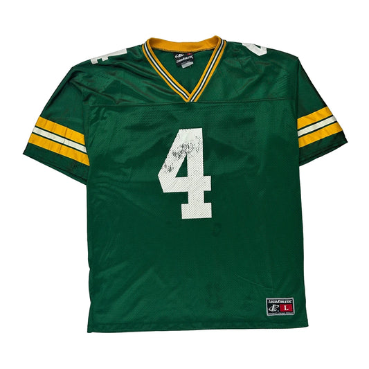 Green Bay Packers Logo Athletics Football Jersey - Large Yellow Polyester