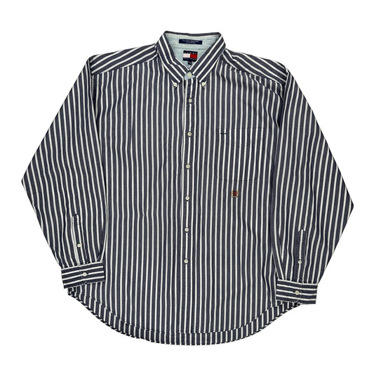 Tommy Hilfiger Striped Shirt - XL Blue Cotton