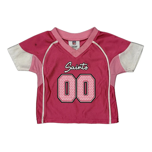 Saints, Age 12 Months Nfl Jersey - 2XS Pink Polyester