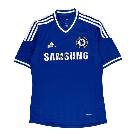 Chelsea Adidas Football Football Shirt - Small Blue Polyester