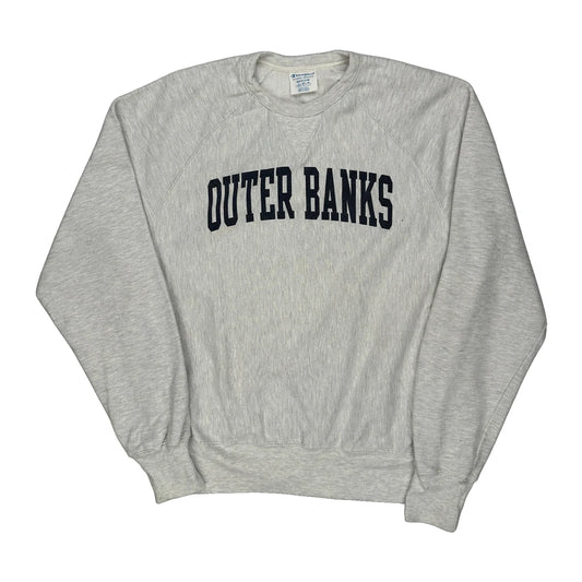 Reverse Weave Champion College Sweatshirt - Medium Grey Cotton