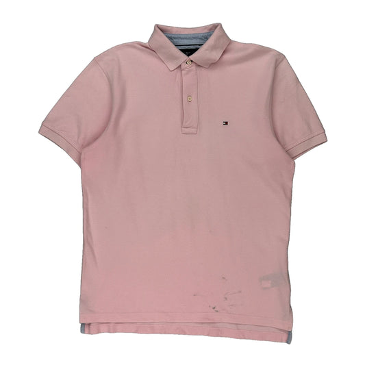 Tommy Hilfiger Polo Shirt - Medium Pink Cotton