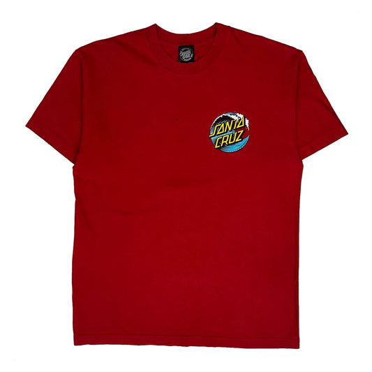 Santa Cruz Graphic T-Shirt - Large Red Cotton