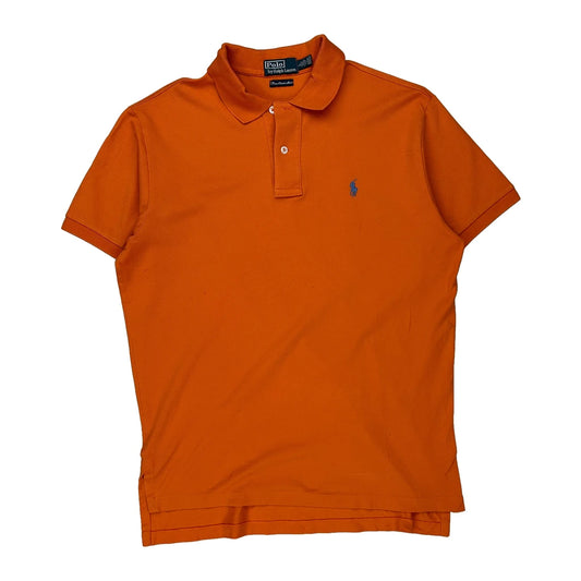Polo By Ralph Lauren Polo Shirt - Large Orange Cotton