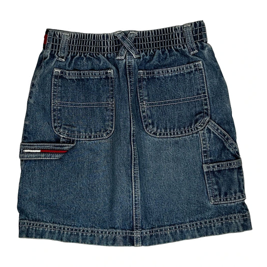 Age 6 Tommy Hilfiger Cargo Denim Skirt - Small Blue Denim