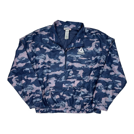 Reebok Camo Windbreaker - Medium Pink Polyester
