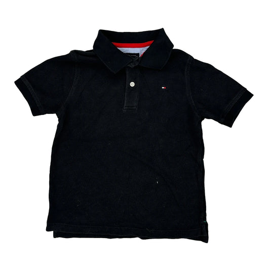 Age 4 Tommy Hilfiger Polo Shirt - XS Black Cotton