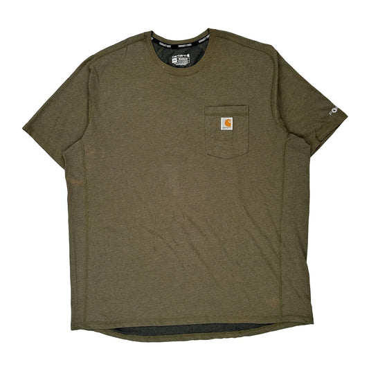 Carhartt Force Carhartt T-Shirt - 2XL Green Polyester Blend
