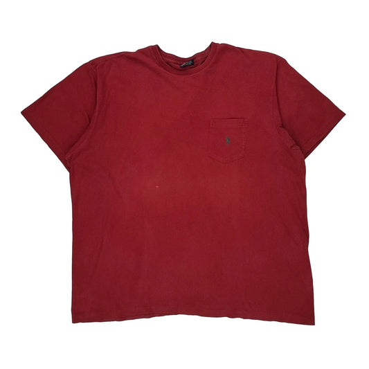 Polo By Ralph Lauren T-Shirt - 2XL Red Cotton