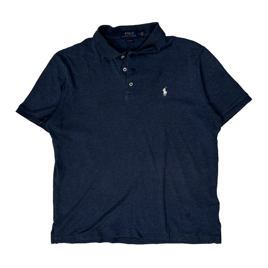 Polo By Ralph Lauren Polo Shirt - Medium Navy Cotton