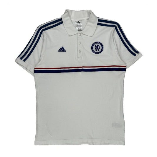 Chelsea Adidas Football Shirt - Medium White Cotton