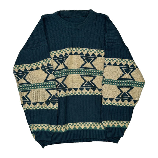 Unbranded Jumper - Large Blue Wool Blend