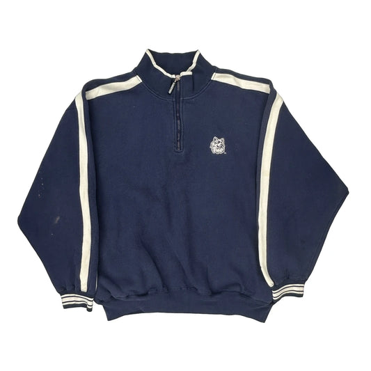 Uconn Huskies Starter 1/4 Zip - XL Navy Cotton Blend