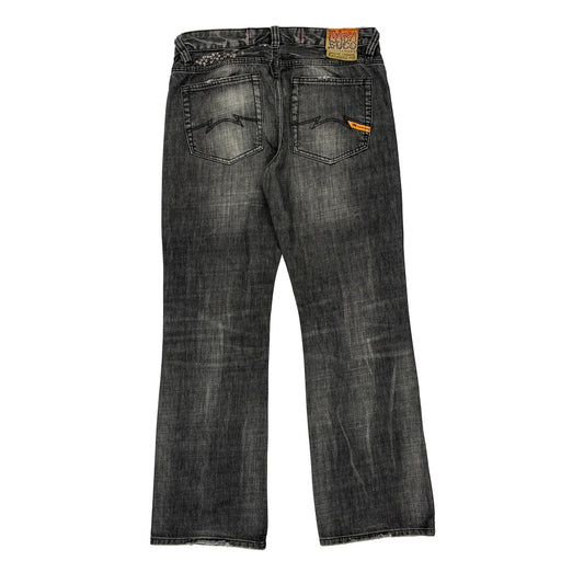 Decorative Studs Parasuco Jeans - 32W UK 12 Dark Wash Cotton