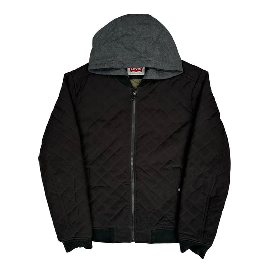 Levis Bomber Jacket - Large Black Polyester