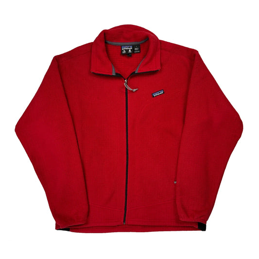 Made In USA Patagonia Fleece Jacket - Large Red Polyester