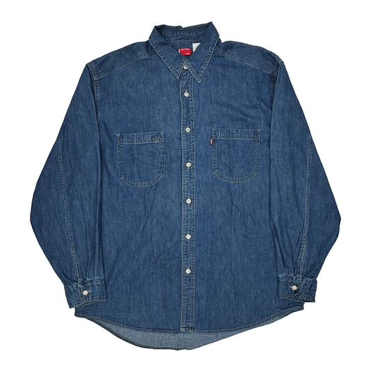 Levis Denim Shirt - Large Blue Cotton