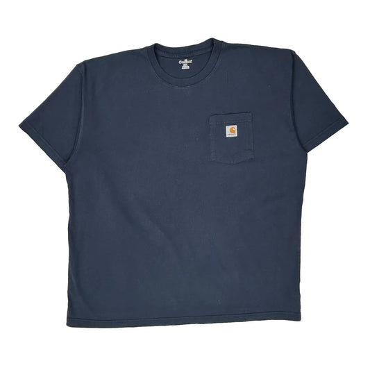 Carhartt T-Shirt - 2XL Blue Cotton