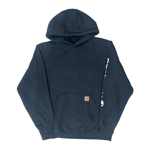 Carhartt Hoodie - Large Navy Cotton Blend