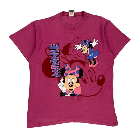 Made In Usa Disney Cartoon T-Shirt - Large Pink Cotton