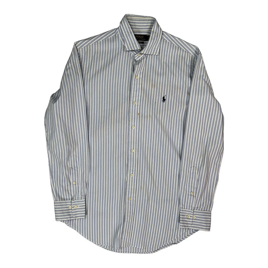 Polo By Ralph Lauren Striped Shirt - Medium Blue Cotton