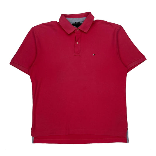 Vintage Tommy Hilfiger Polo Shirt - XL Red Cotton