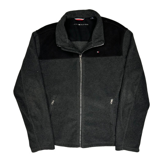 Tommy Hilfiger Fleece Jacket - XL Grey Polyester
