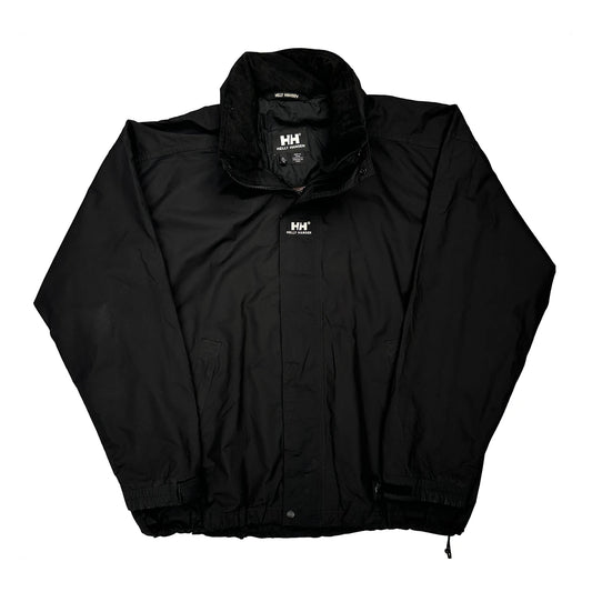 Vintage Helly Hansen Windbreaker - XL Black Polyester