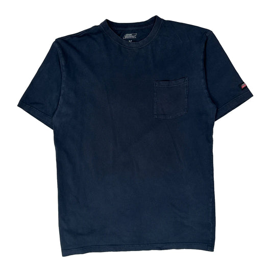 Vintage Dickies Tall T-Shirt - XL Navy Cotton