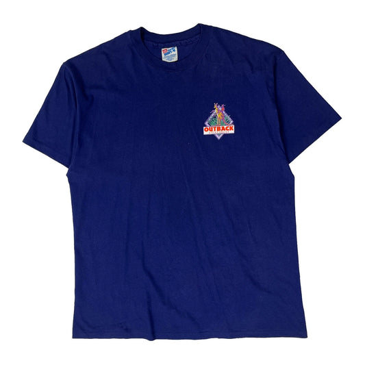 Kangaroo Hanes Graphic T-Shirt - XL Navy Cotton