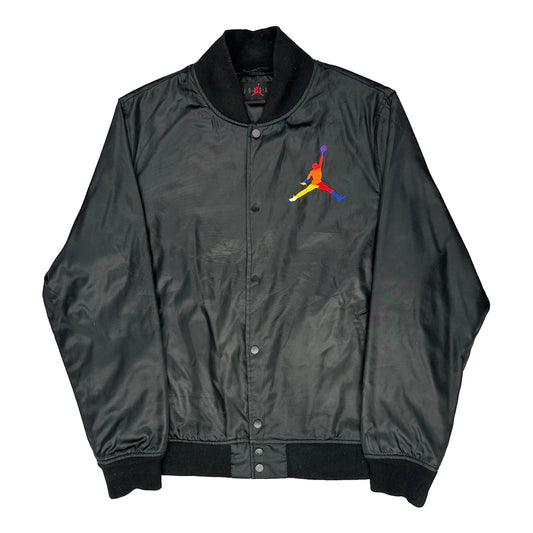 Vintage Jumpman Logo Jordan Varsity Jacket - XL Black Polyester