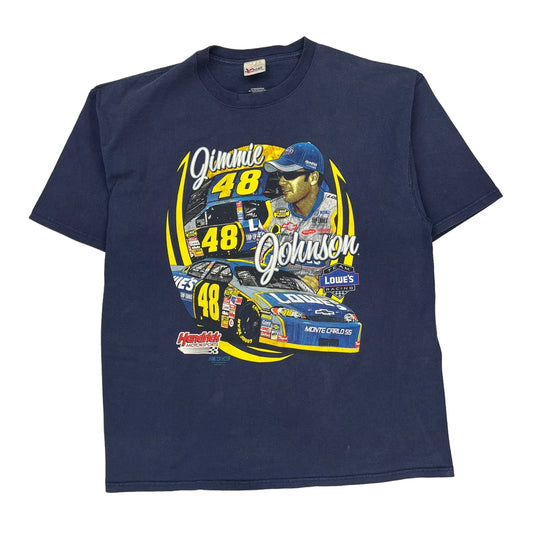 Jimmie Johnson Chase Authentics Nascar T-Shirt - 2XL Blue Cotton