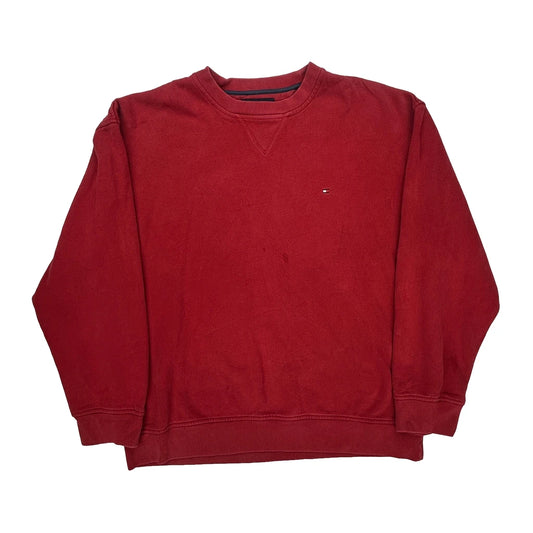 Tommy Hilfiger Sweatshirt - XL Red Cotton